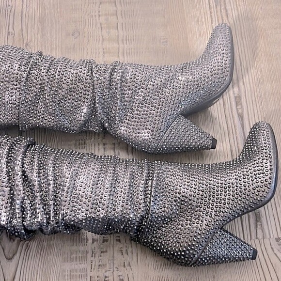 NEW INC International Concepts Studded Boots Women shows | Pewter | 5,… - Picture 8 of 15